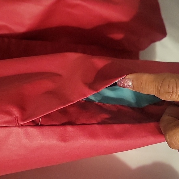 Cherokee Youth Outerwear Red Hooded Rain Raincoat, Size XL/TG - Picture 2 of 6